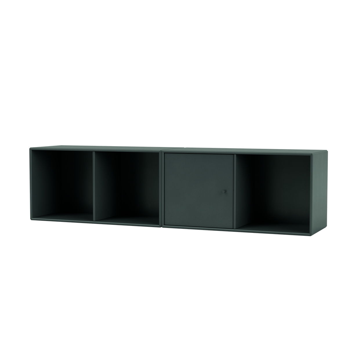 Buffet Line par Peter J. Lassen, laque 163 Black Jade, suspendu au mur, packshot Montana