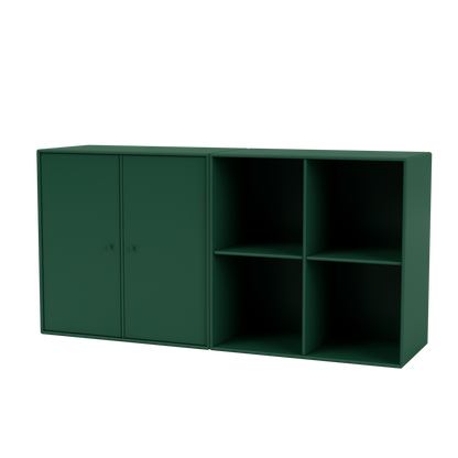 Buffet Pair par Peter J. Lassen, laque 136 Pine, suspendu au mur, packshot Montana