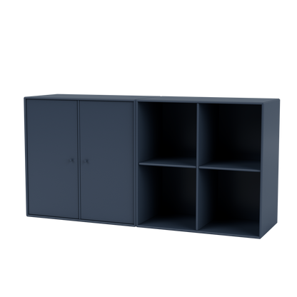 Buffet Pair par Peter J. Lassen, laque 138 Juniper, suspendu au mur, packshot Montana
