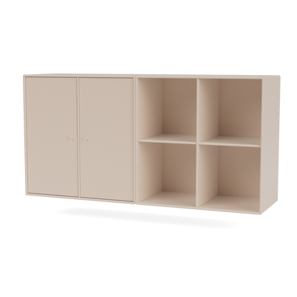 Buffet Pair par Peter J. Lassen, laque 168 Clay, suspendu au mur, packshot Montana