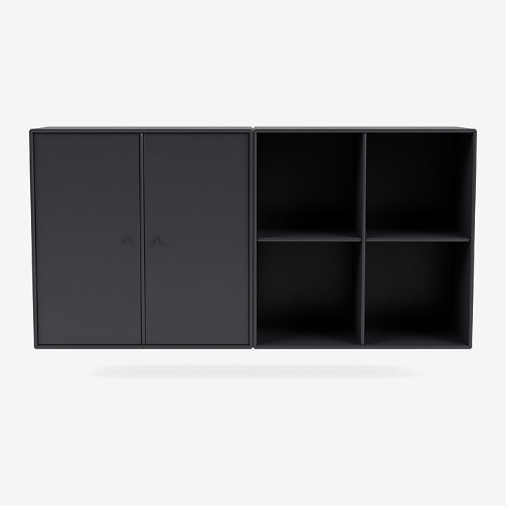 Buffet Pair par Peter J. Lassen - Montana-04 Anthracite-Avec rail de suspension-The Woods Gallery