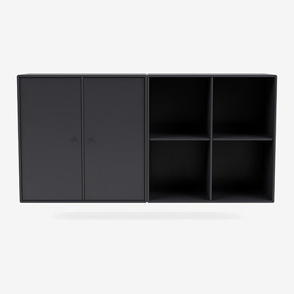 Buffet Pair par Peter J. Lassen - Montana-04 Anthracite-Avec rail de suspension-The Woods Gallery