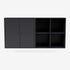 Buffet Pair par Peter J. Lassen - Montana-04 Anthracite-Avec rail de suspension-The Woods Gallery