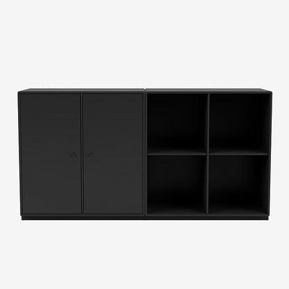Buffet Pair par Peter J. Lassen - Montana-05 Black-Plinthe h 3cm-The Woods Gallery