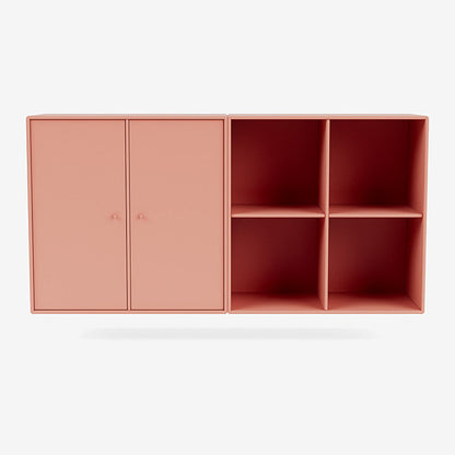 Buffet Pair par Peter J. Lassen - Montana-151 Rhubarb-Avec rail de suspension-The Woods Gallery