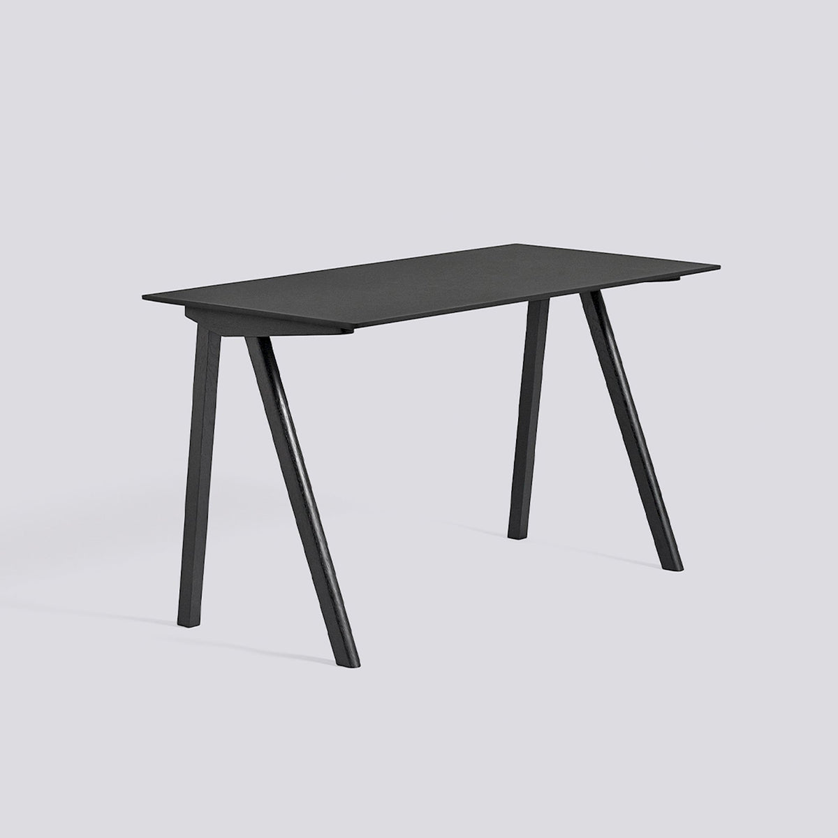 Bureau CPH 90 de Ronan et Erwan Bouroullec - Hay-Chêne massif laqué noir, plateau linoléum noir-The Woods Gallery