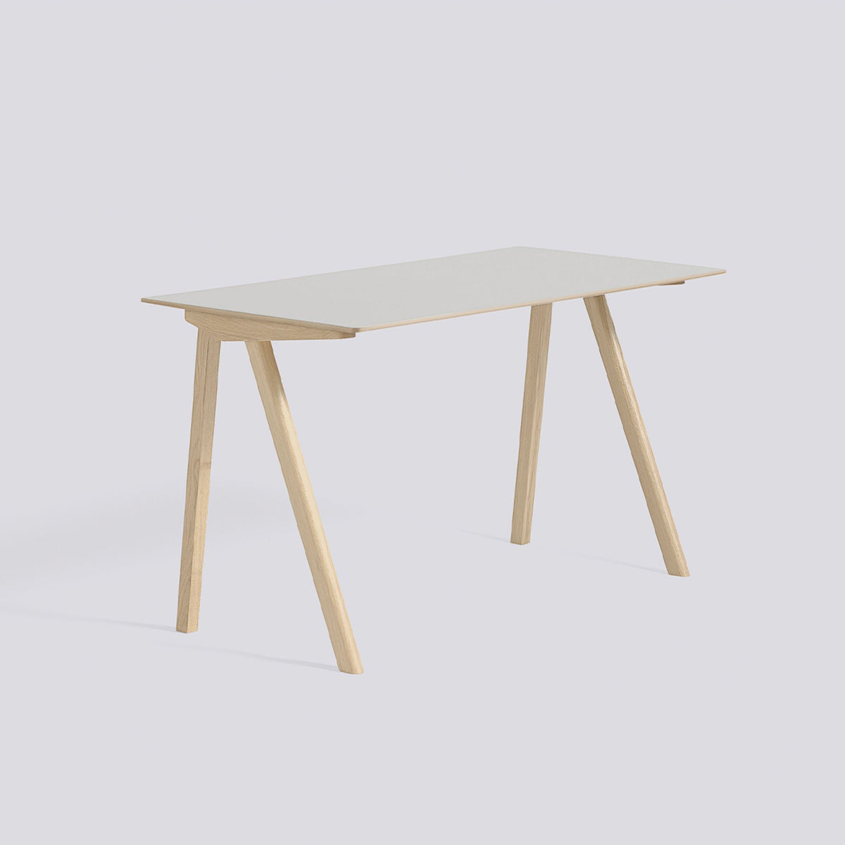 Bureau CPH 90 de Ronan et Erwan Bouroullec - Hay-Chêne massif laqué, plateau linoléum blanc cassé-The Woods Gallery