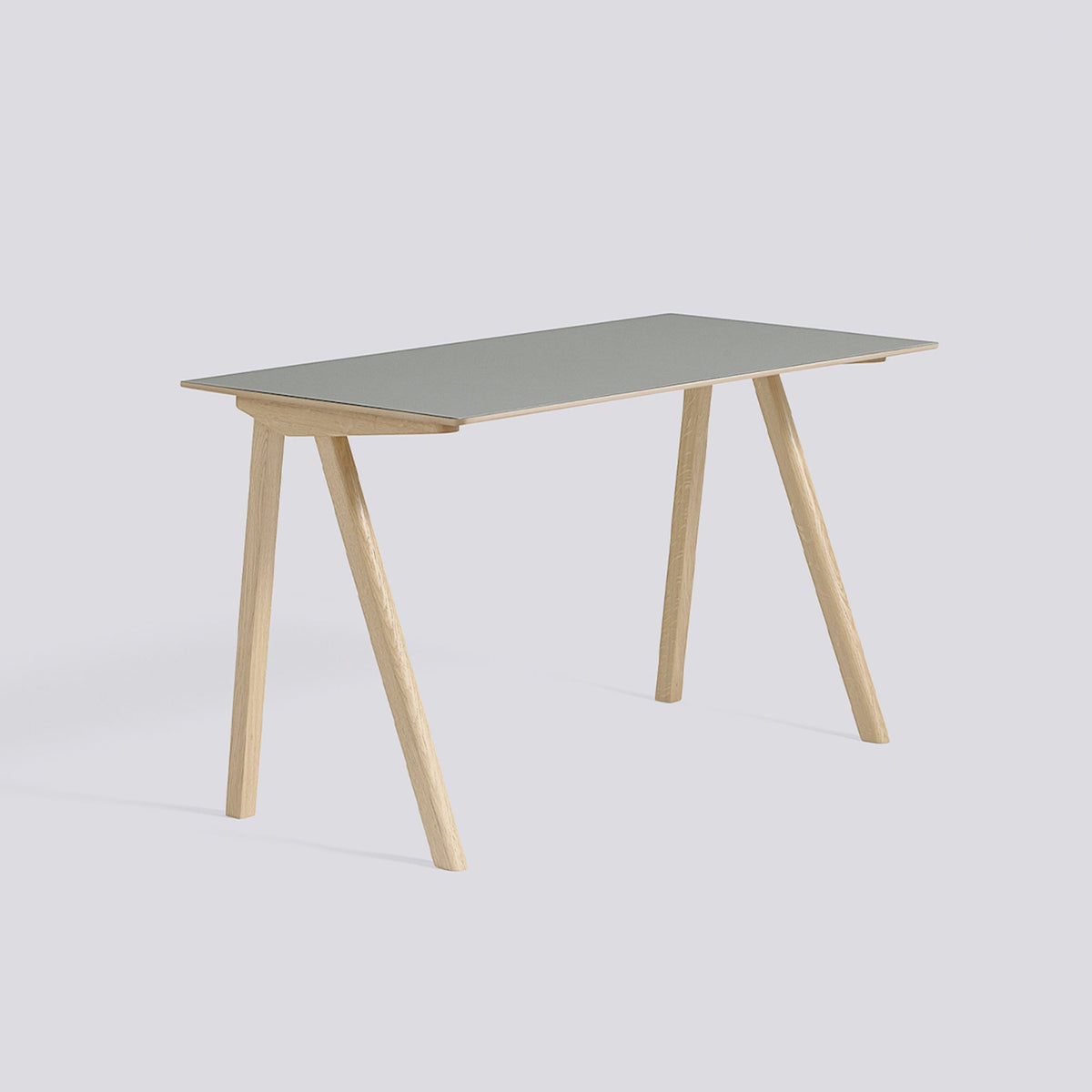 Bureau CPH 90 de Ronan et Erwan Bouroullec - Hay-Chêne massif laqué, plateau linoléum gris-The Woods Gallery