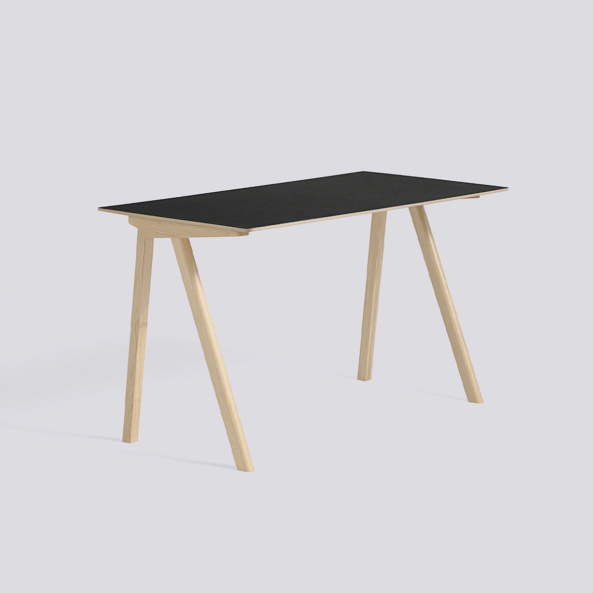 Bureau CPH 90 de Ronan et Erwan Bouroullec - Hay-Chêne massif laqué, plateau linoléum noir-The Woods Gallery