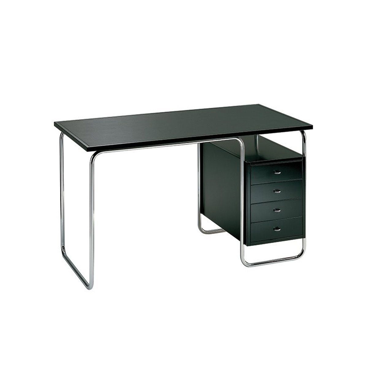 Bureau Comacina L 130 cm par Piero Bottoni - Zanotta-Noir-The Woods Gallery