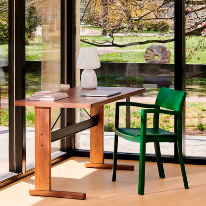 Bureau Passerelle L 140 - Hay-Chêne - Noir-The Woods Gallery