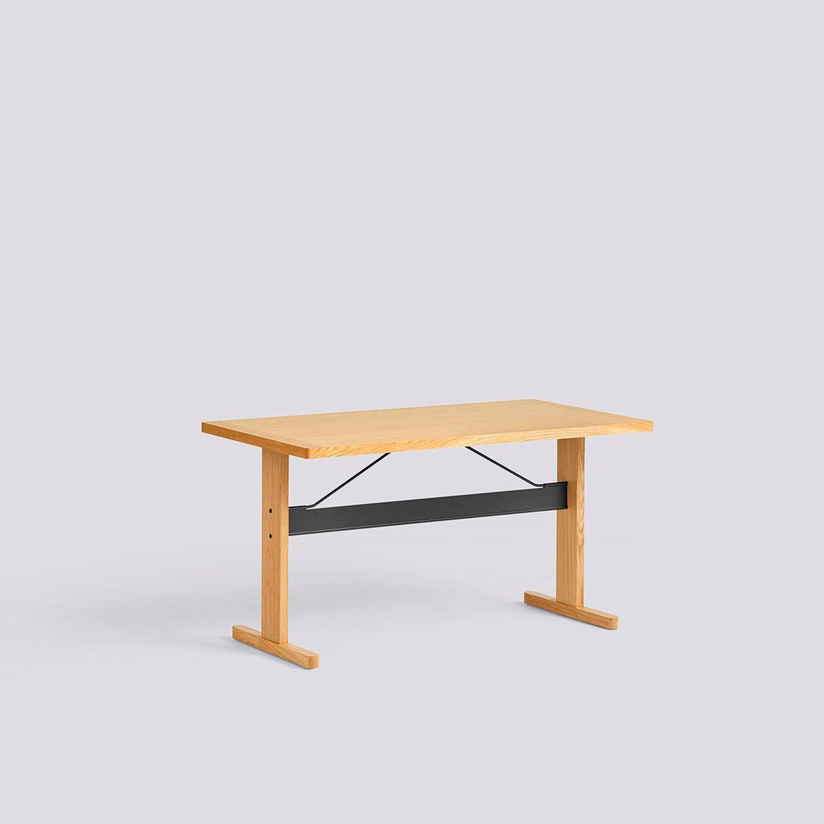 Bureau Passerelle L 140 - Hay-Chêne - Noir-The Woods Gallery