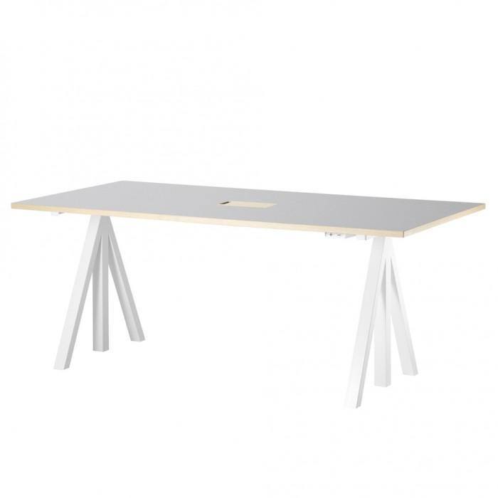 Bureau ajustable String Works - String Furniture-L 120-Blanc-The Woods Gallery