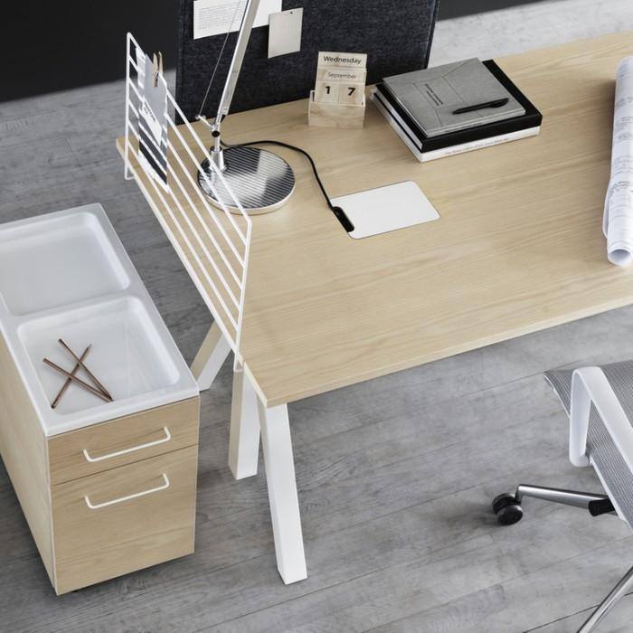 Bureau ajustable String Works - String Furniture-L 120-Blanc-The Woods Gallery