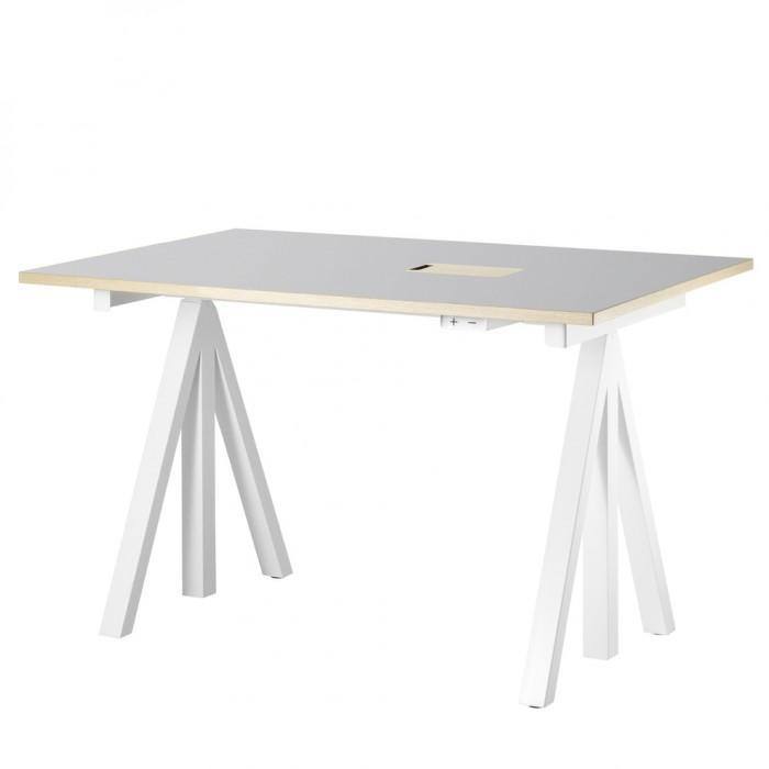 Bureau ajustable String Works - String Furniture-L 120-Blanc-The Woods Gallery