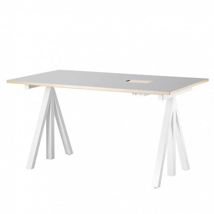 Bureau ajustable String Works - String Furniture-L 120-Blanc-The Woods Gallery