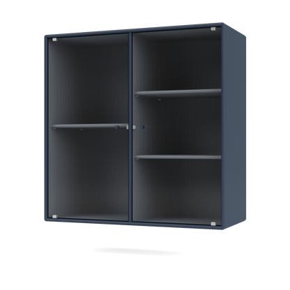 Cabinet Ripple II par Peter J. Lassen, laque 138 Juniper, suspendu au mur, packshot Montana