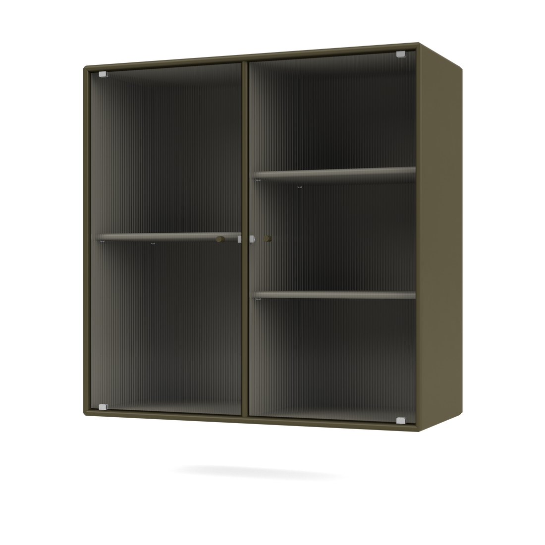 Cabinet Ripple II par Peter J. Lassen, laque 139 Oregano, suspendu au mur, packshot Montana