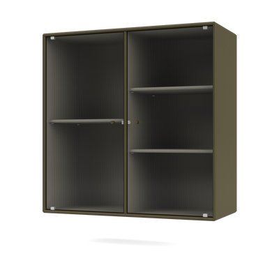 Cabinet Ripple II par Peter J. Lassen, laque 139 Oregano, suspendu au mur, packshot Montana
