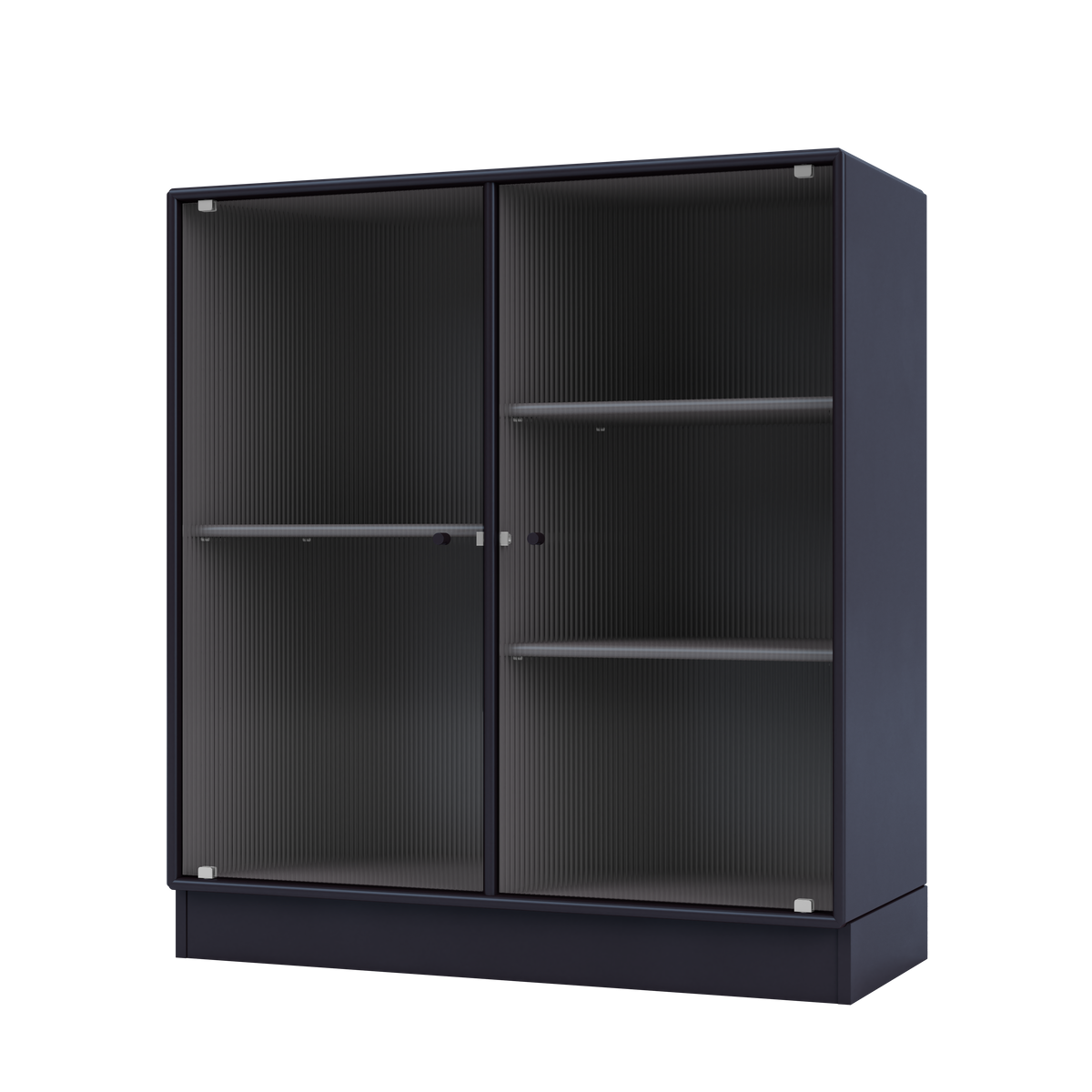 Cabinet Ripple II par Peter J. Lassen, laque 147 Shadow, sur socle de 7 cm, packshot Montana