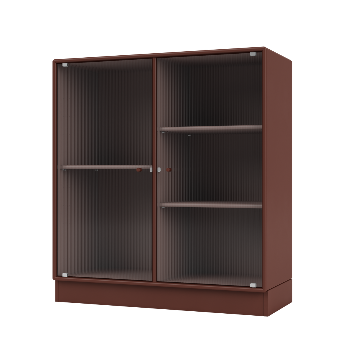 Cabinet Ripple II par Peter J. Lassen, laque 155 Masala, sur socle de 7 cm, packshot Montana