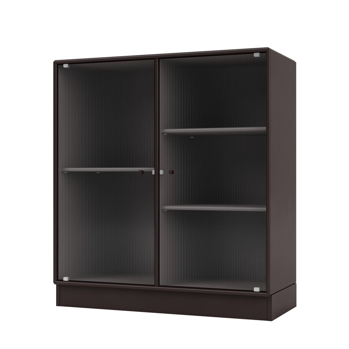 Cabinet Ripple II par Peter J. Lassen, laque 160 Balsamic, sur socle de 7 cm, packshot Montana