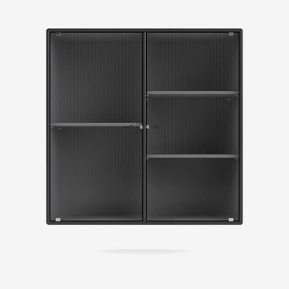 Cabinet Ripple II par Peter J. Lassen - Montana-04 Anthracite-Avec rail de suspension-The Woods Gallery