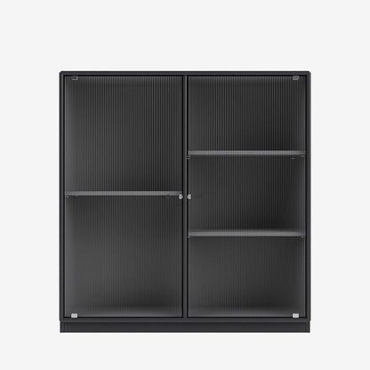 Cabinet Ripple II par Peter J. Lassen - Montana-04 Anthracite-Plinthe h 3cm-The Woods Gallery