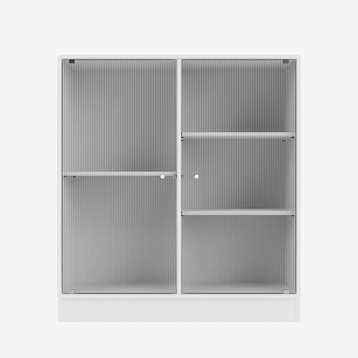 Cabinet Ripple II par Peter J. Lassen - Montana-101 New White-Plinthe h 7cm-The Woods Gallery