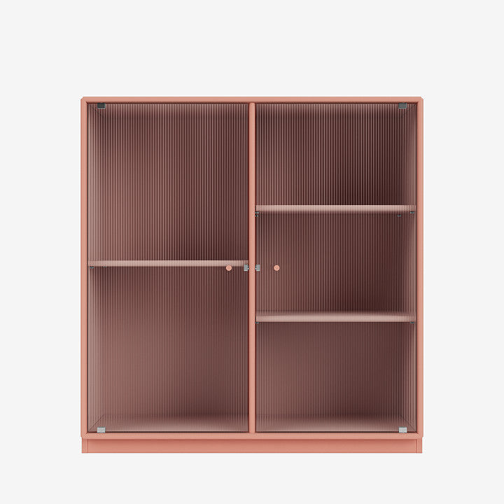 Cabinet Ripple II par Peter J. Lassen - Montana-151 Rhubarb-Plinthe h 3cm-The Woods Gallery