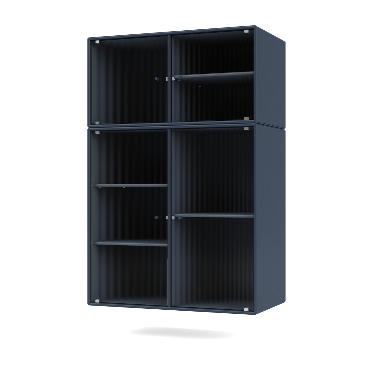 Cabinet Ripple III par Peter J. Lassen, laque 138 Juniper, suspendu au mur, packshot Montana