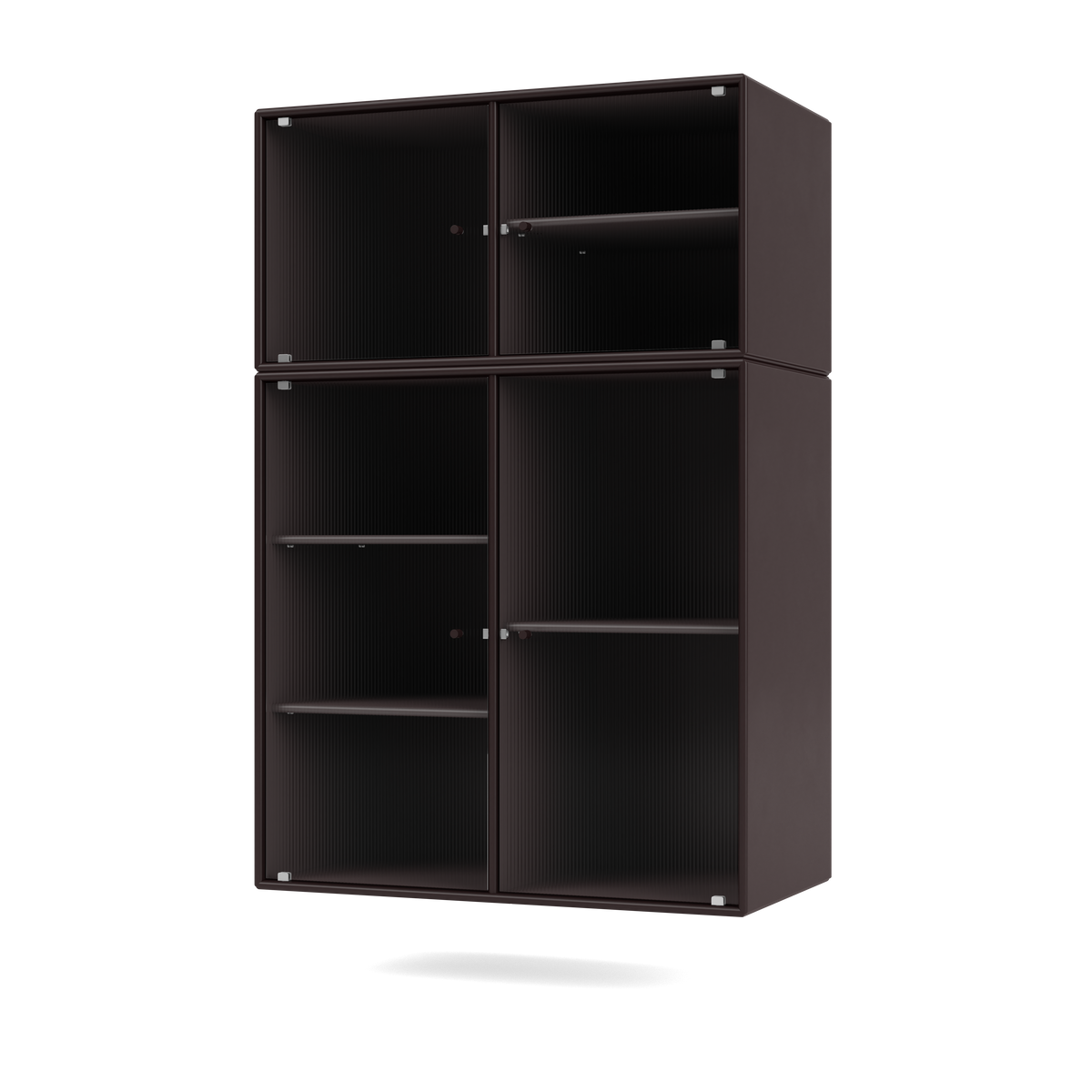 Cabinet Ripple III par Peter J. Lassen, laque 160 Balsamic, suspendu au mur, packshot Montana