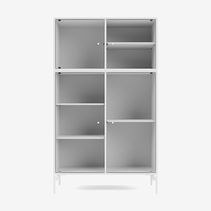 Cabinet Ripple III par Peter J. Lassen - Montana-101 New White-Pieds h 12.6cm-The Woods Gallery