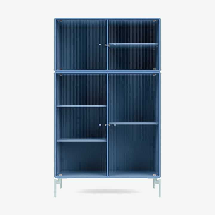 Cabinet Ripple III par Peter J. Lassen - Montana-154 Azure-Pieds h 12.6cm-The Woods Gallery