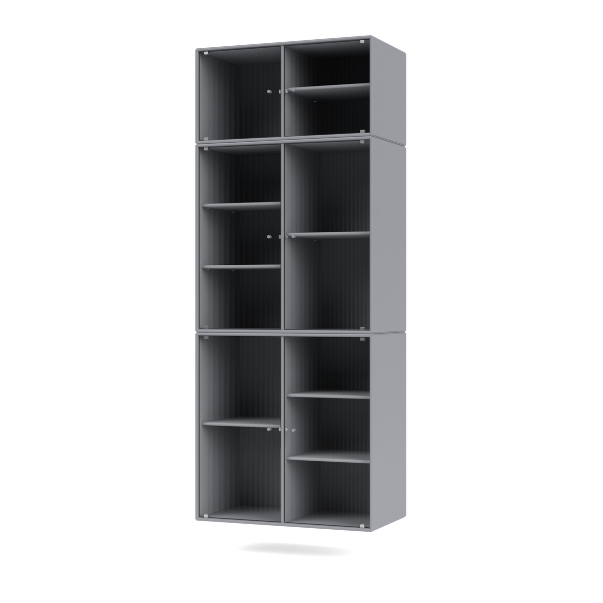 Cabinet Ripple IV par Peter J. Lassen, laque 100 Graphic, suspendu au mur, packshot Montana