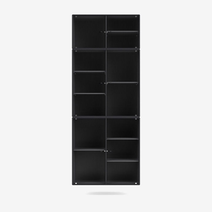 Cabinet Ripple IV par Peter J. Lassen - Montana-04 Anthracite-Avec rail de suspension-The Woods Gallery