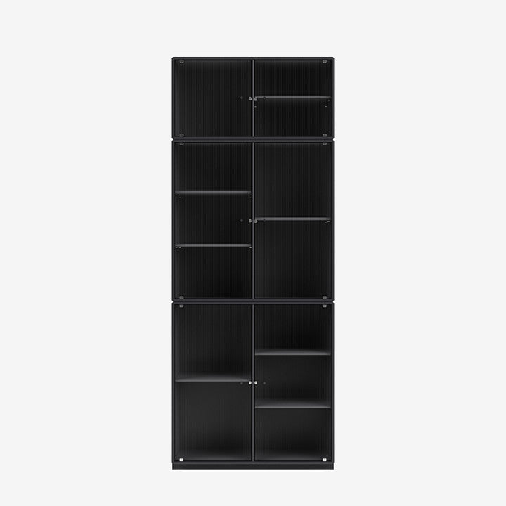 Cabinet Ripple IV par Peter J. Lassen - Montana-04 Anthracite-Plinthe h 3cm-The Woods Gallery