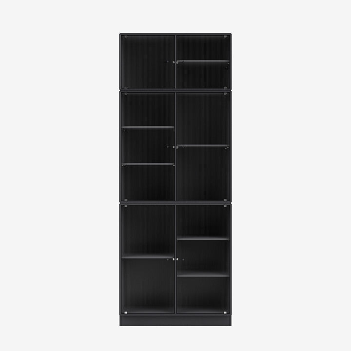 Cabinet Ripple IV par Peter J. Lassen - Montana-04 Anthracite-Plinthe h 7cm-The Woods Gallery