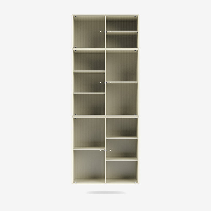 Cabinet Ripple IV par Peter J. Lassen - Montana-150 Vanilla-Avec rail de suspension-The Woods Gallery