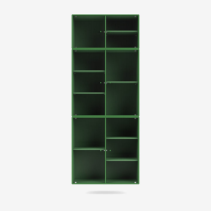 Cabinet Ripple IV par Peter J. Lassen - Montana-152 Parsley-Avec rail de suspension-The Woods Gallery
