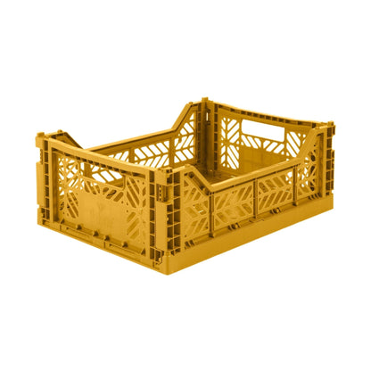 Caisse pliable MIDI - Ay-Kasa-Moutarde-The Woods Gallery