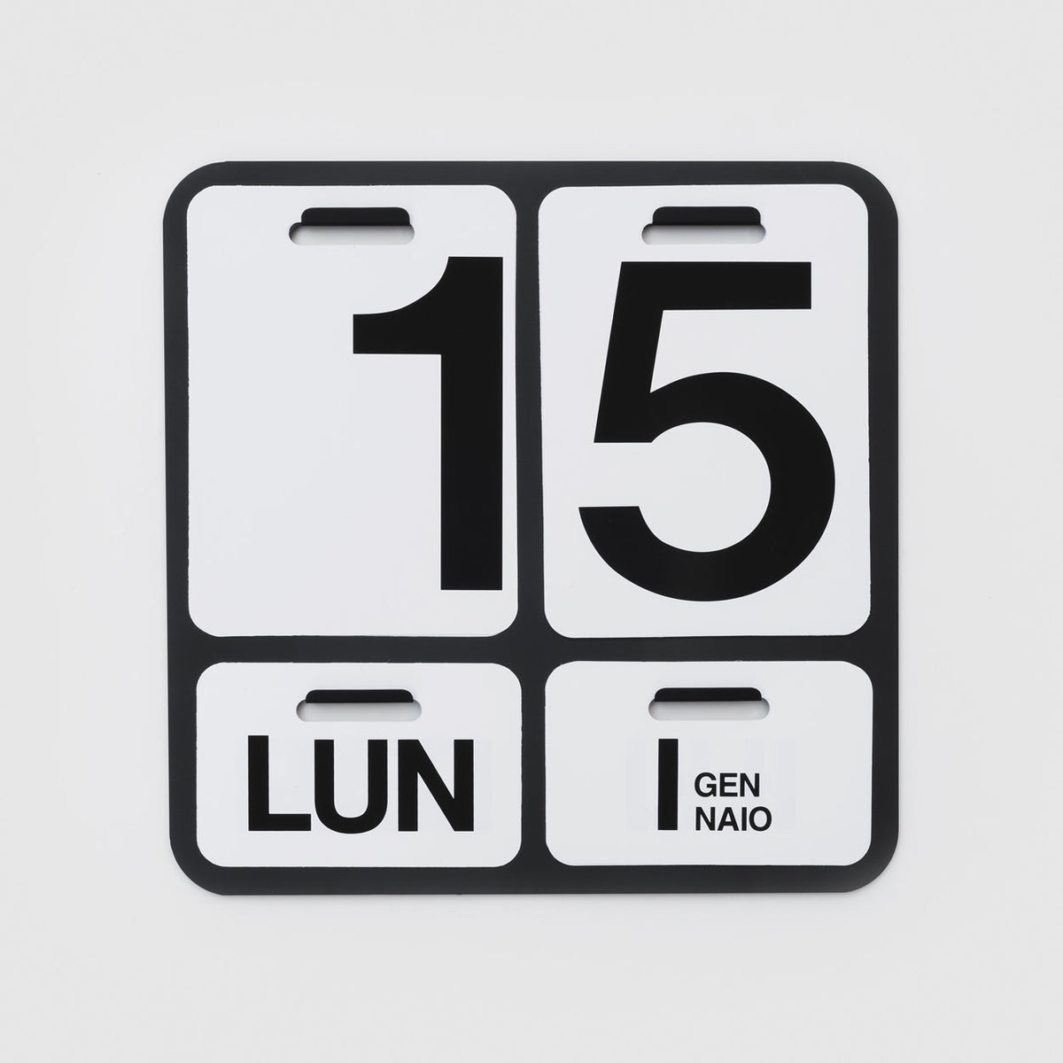 Calendrier Formosa par Enzo Mari - Danese Milano-Noir-Allemand-The Woods Gallery