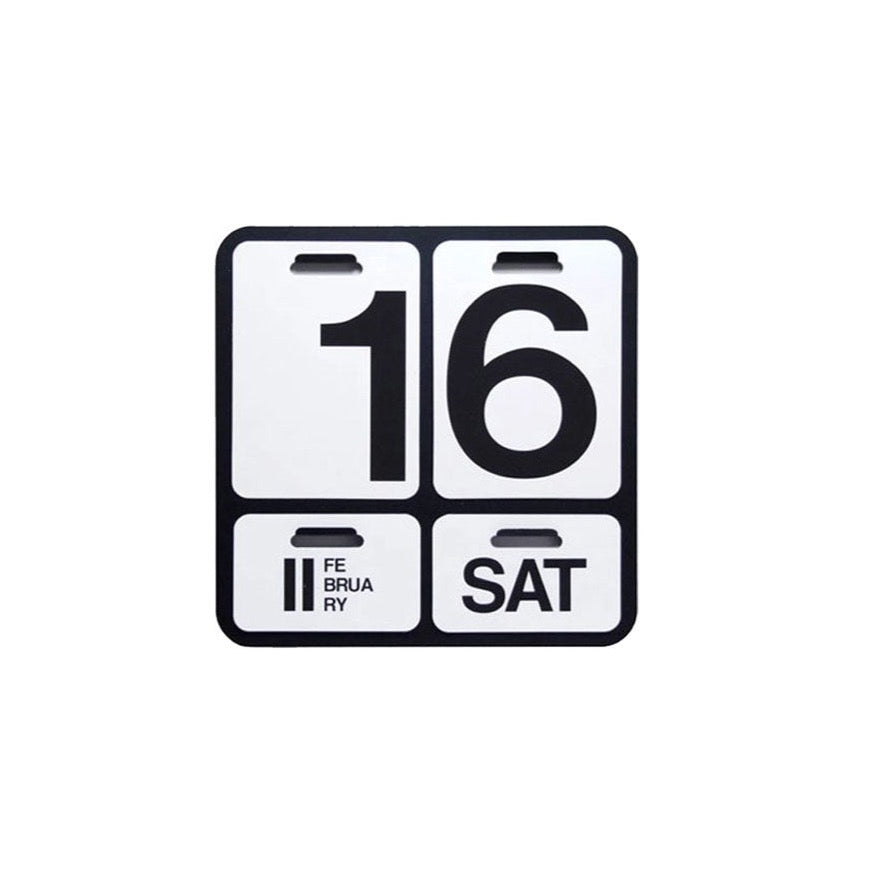 Calendrier Formosa par Enzo Mari - Danese Milano-Noir-Anglais-The Woods Gallery