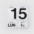 Calendrier Formosa par Enzo Mari - Danese Milano-Noir/Alu-Allemand-The Woods Gallery
