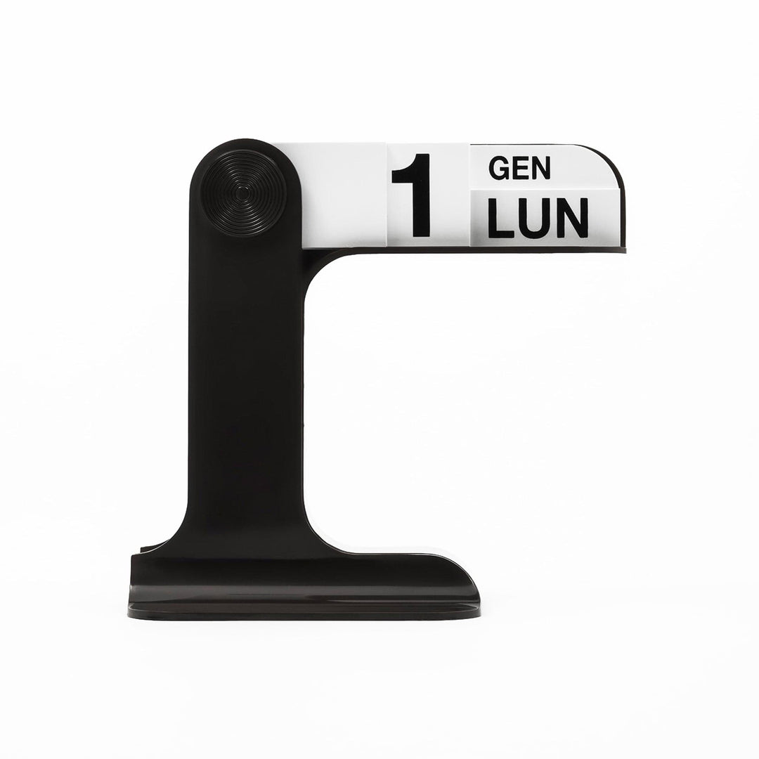 Timor Calendar by Enzo Mari - Danese Milano Black / English, Black