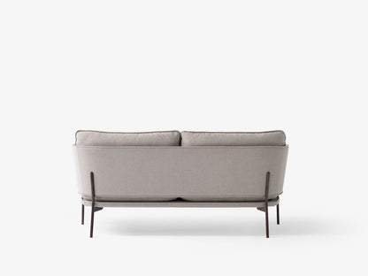 Canapé 2 places Cloud LN2 de Luca Nichetto - &amp;Tradition-Chrome-Tissu groupe 1-The Woods Gallery