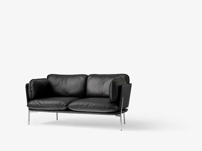 Canapé 2 places Cloud LN2 de Luca Nichetto - &amp;Tradition-Chrome-Tissu groupe 1-The Woods Gallery