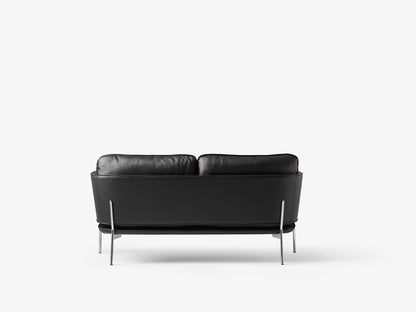 Canapé 2 places Cloud LN2 de Luca Nichetto - &amp;Tradition-Chrome-Tissu groupe 1-The Woods Gallery