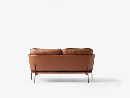 Canapé 2 places Cloud LN2 de Luca Nichetto - &amp;Tradition-Chrome-Tissu groupe 1-The Woods Gallery