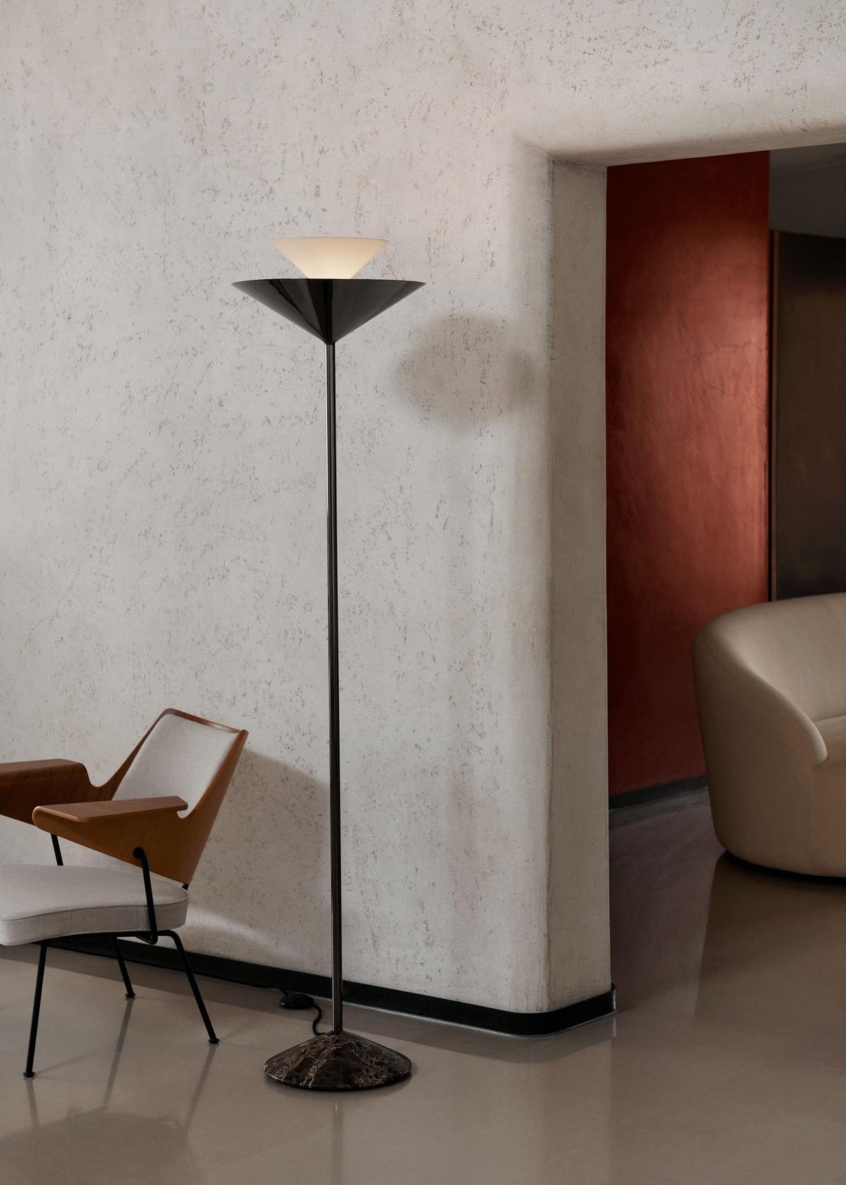 Canapé 3 places Margas LC4 de Louise Liljencrantz - &amp;Tradition-Tissu groupe 1-The Woods Gallery